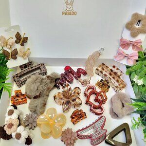 RABLOO 22pcs NEW Hair Claw Clips Set |Hair Accessories Gift Set |full hair kit